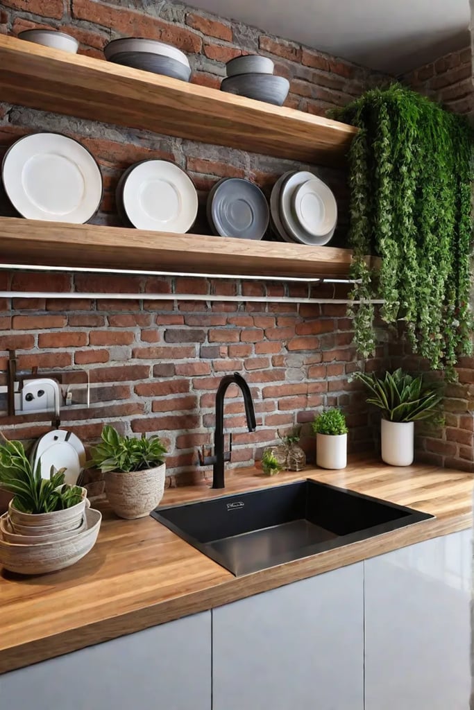 Textured wall kitchen decor