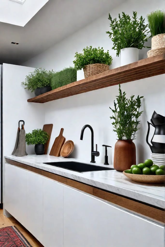 farmhouse kitchen open shelves ideas