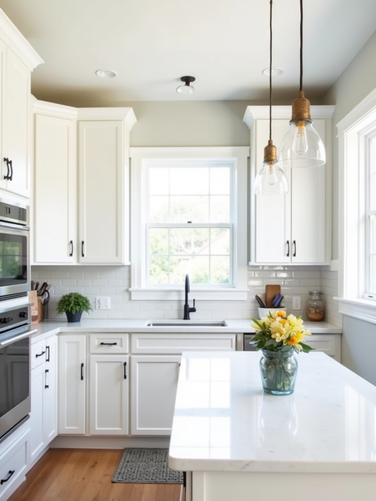 Stylish and budget-friendly white kitchen remodel, showcasing affordable materials and smart design choices that create a beautiful white kitchen without breaking the bank.