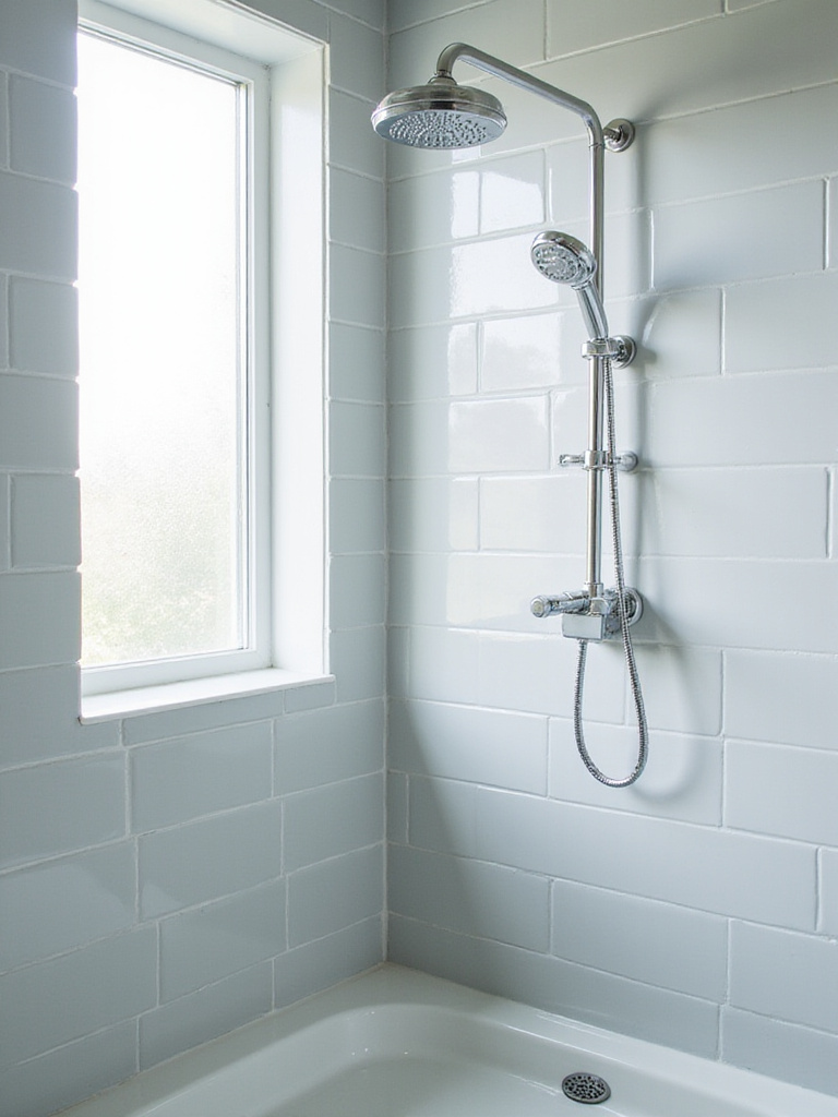 Modern shower stall with adjustable handheld shower sprayer for versatile bathing