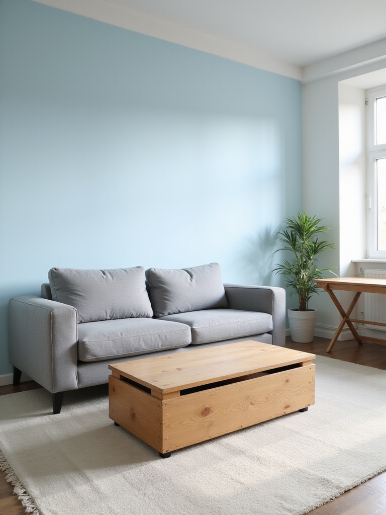 Multifunctional furniture ideas for small apartment living rooms.