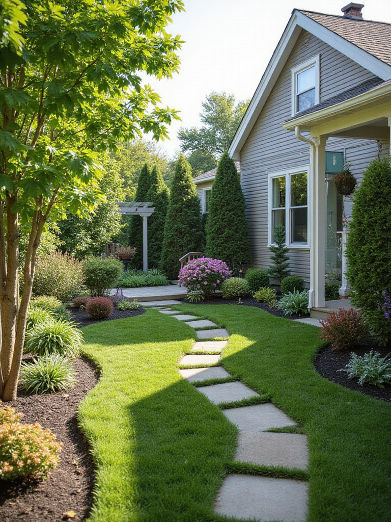 Step-by-step illustration demonstrating how to properly plant a flower from a pot into the ground.