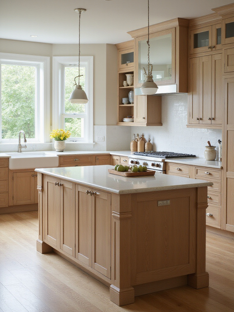 Well-maintained kitchen island cabinets showcasing beauty and elegance.
