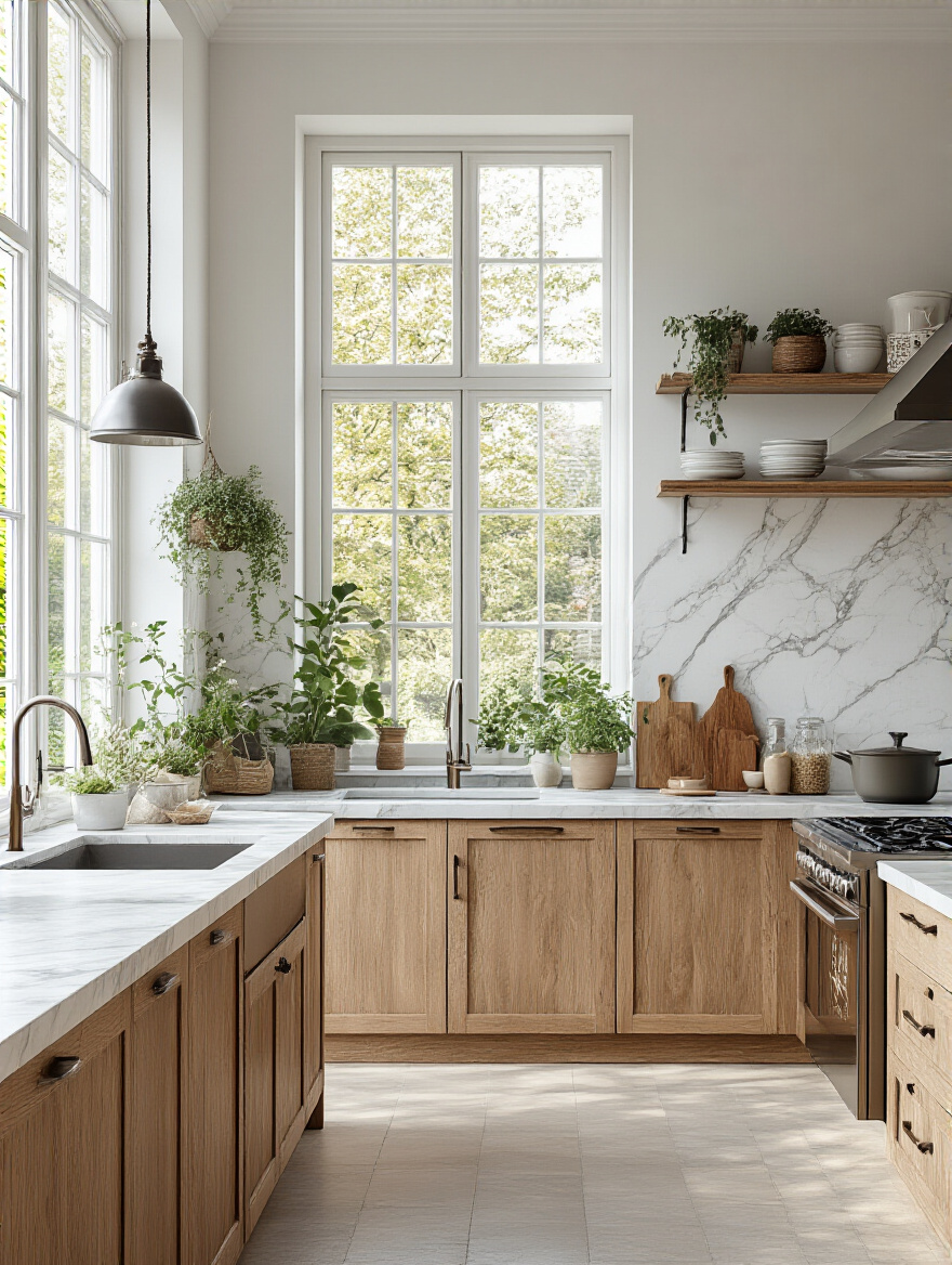 Professional photo of a stylish kitchen interior showcasing various design styles.