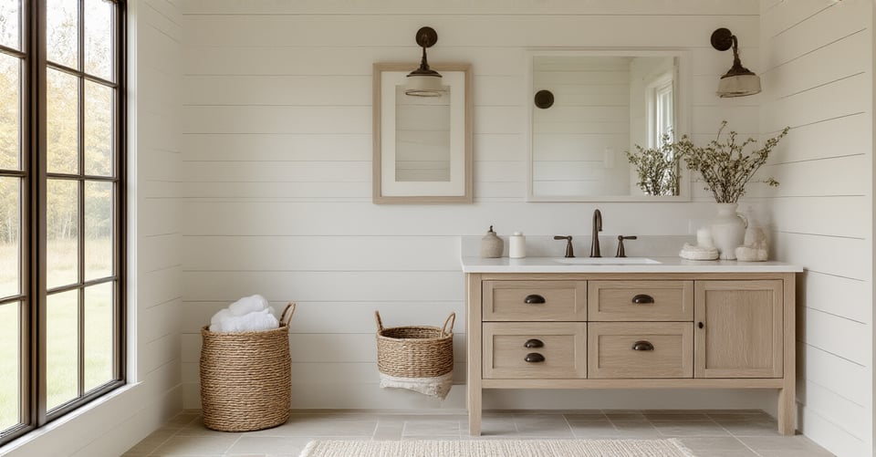 24 Farmhouse Bathroom Decorations to Create a Space with Soul