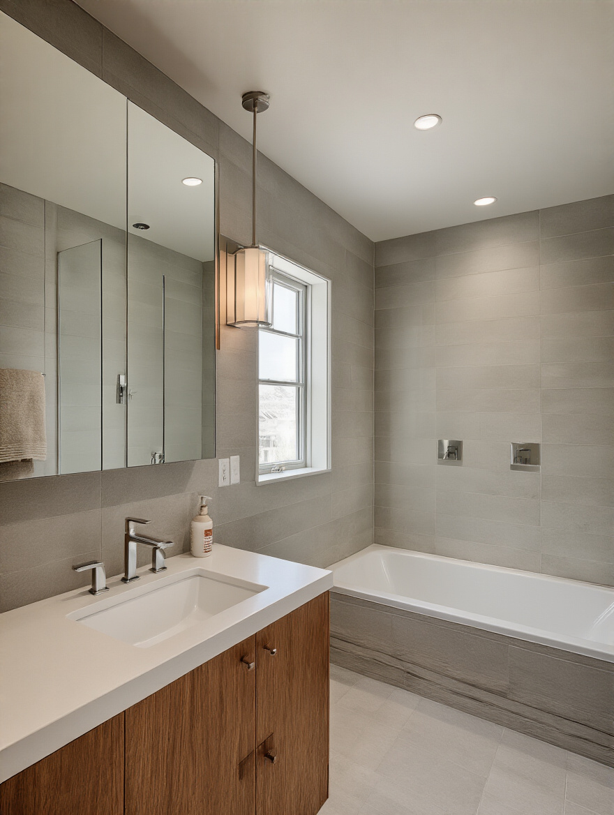 Portrait image showing a bathroom layout feasibility assessment