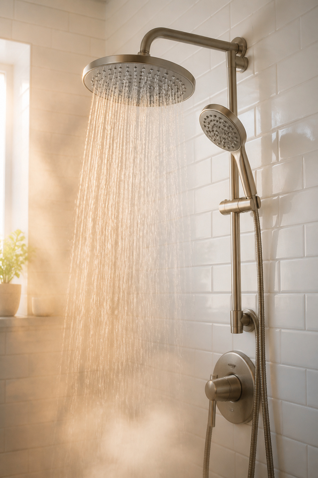 A quality showerhead at $50-$80 delivers what spa hotels charge $300 per night for — and installs in under ten minutes.