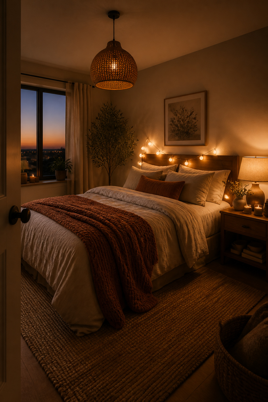 Layered warm lighting at 2700K–3000K transforms a bedroom's atmosphere faster than almost any other single change — and costs as little as a new bulb.