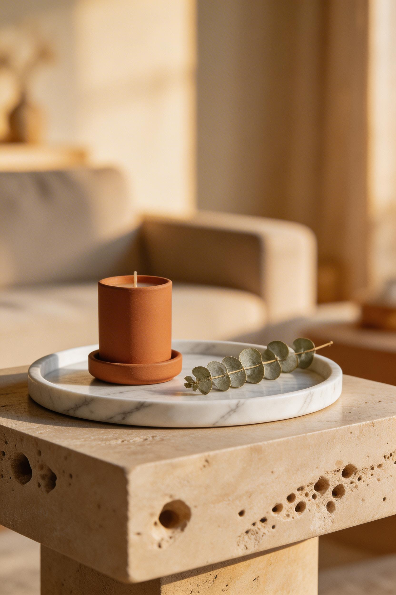 Travertine's natural pitting and warm cream tones make it the most complementary stone accent for beige living room decoration, adding geological depth that no manufactured surface can match.