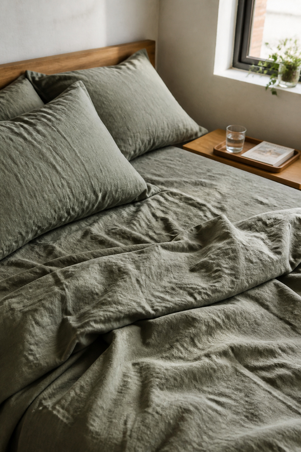 Eucalyptus green linen bedding is one of the most effective wellness investments for the bedroom — thermoregulating, hypoallergenic, and more beautiful with every wash.