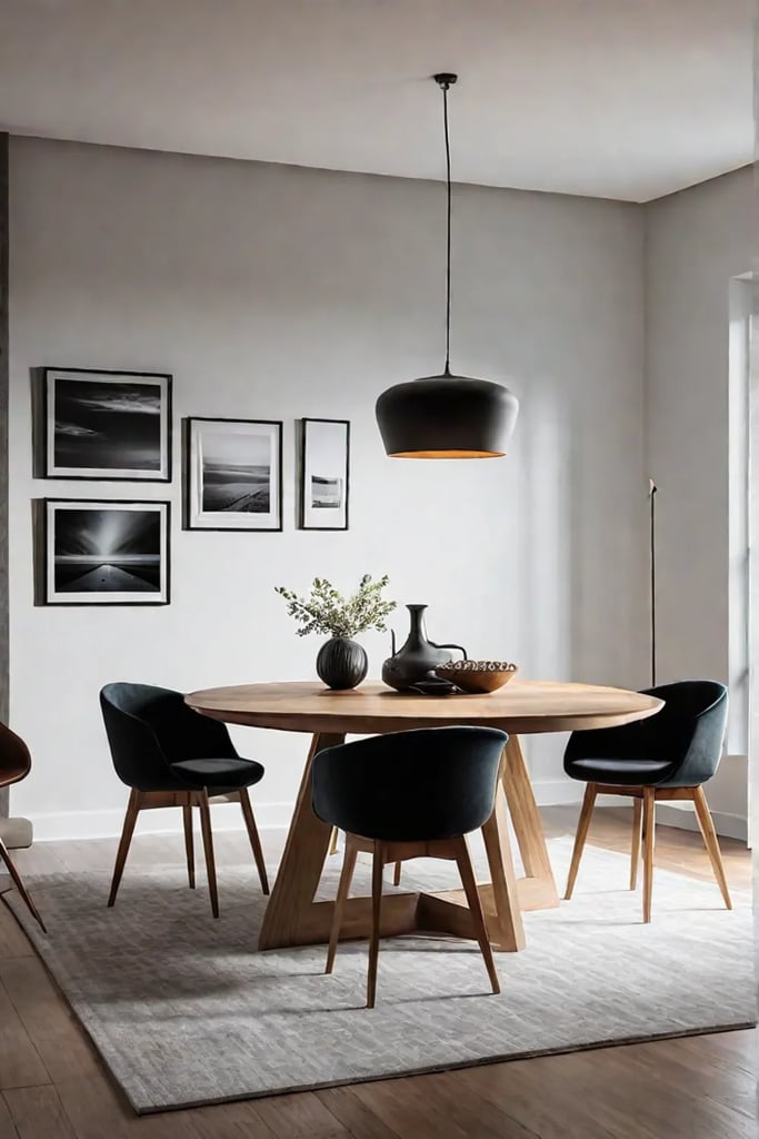 Functional dining space with clean lines and open feel