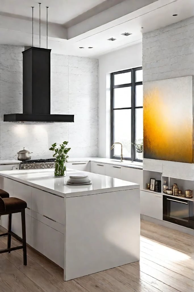 Abstract kitchen wall art