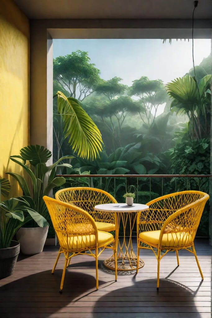 Bright and inviting summer porch