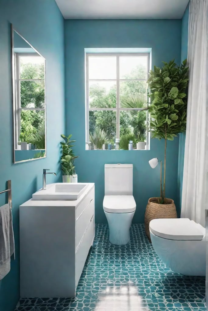 Coastal bathroom decor