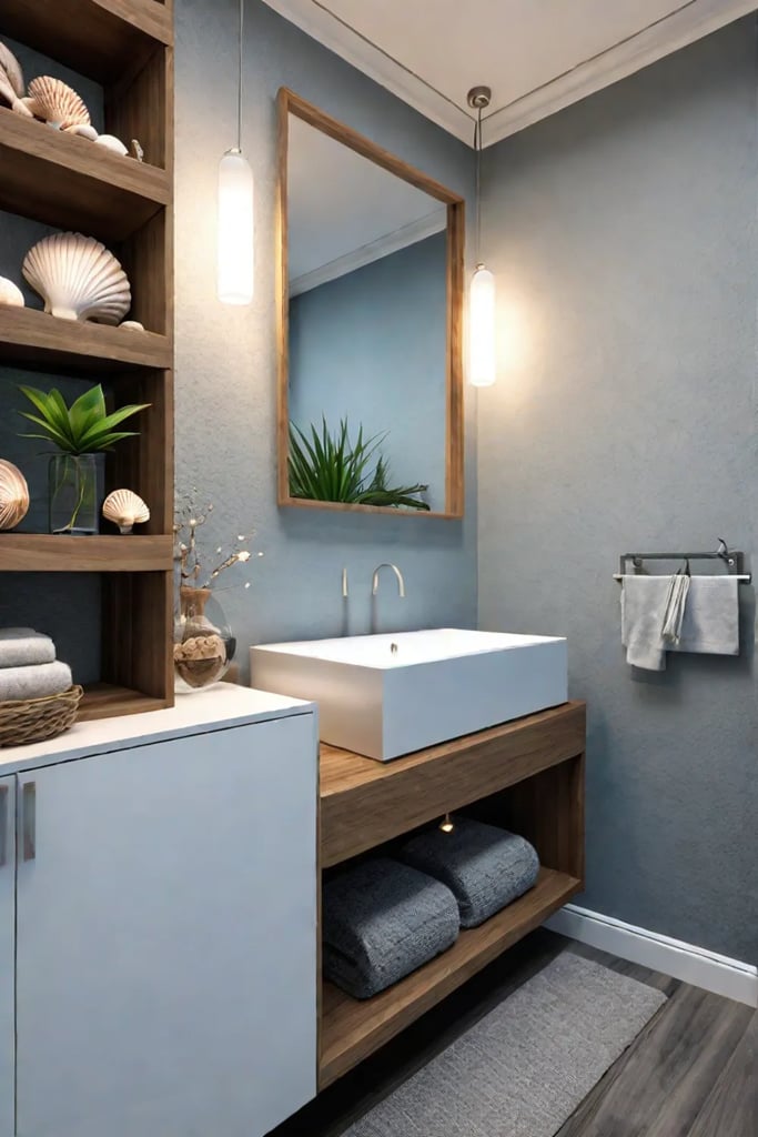 Coastal bathroom small space