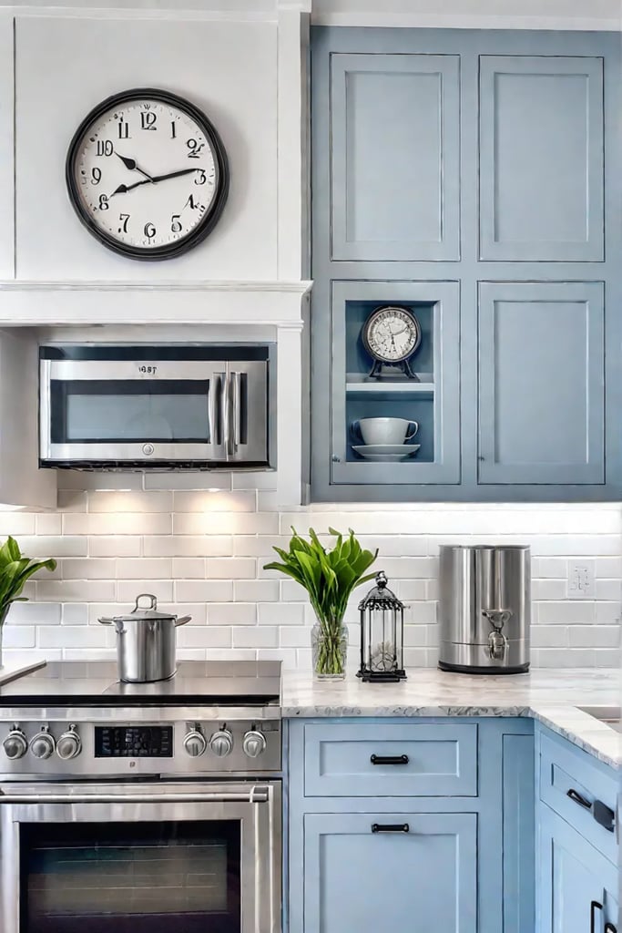Coastalinspired kitchen wall decor