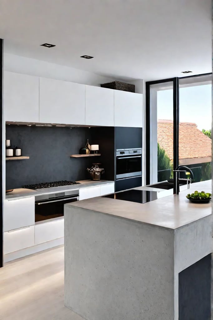 Concrete countertops design flexibility