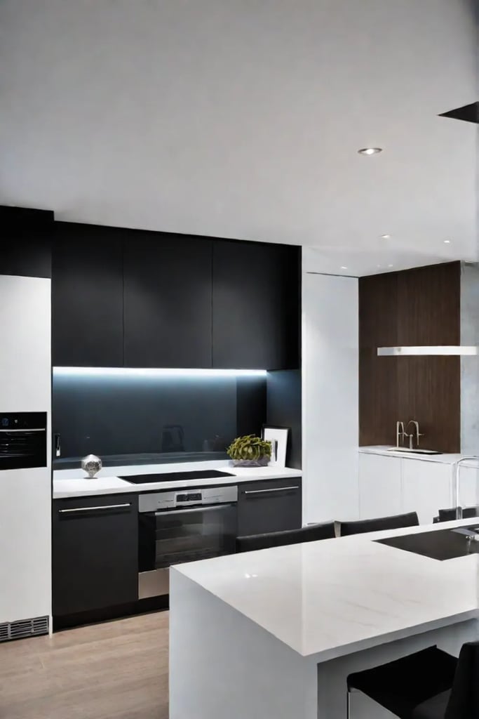 Contrasting kitchen island