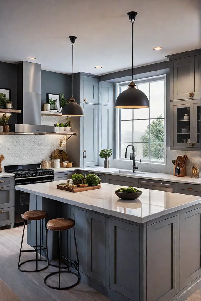 Cozy kitchen with convenient appliances