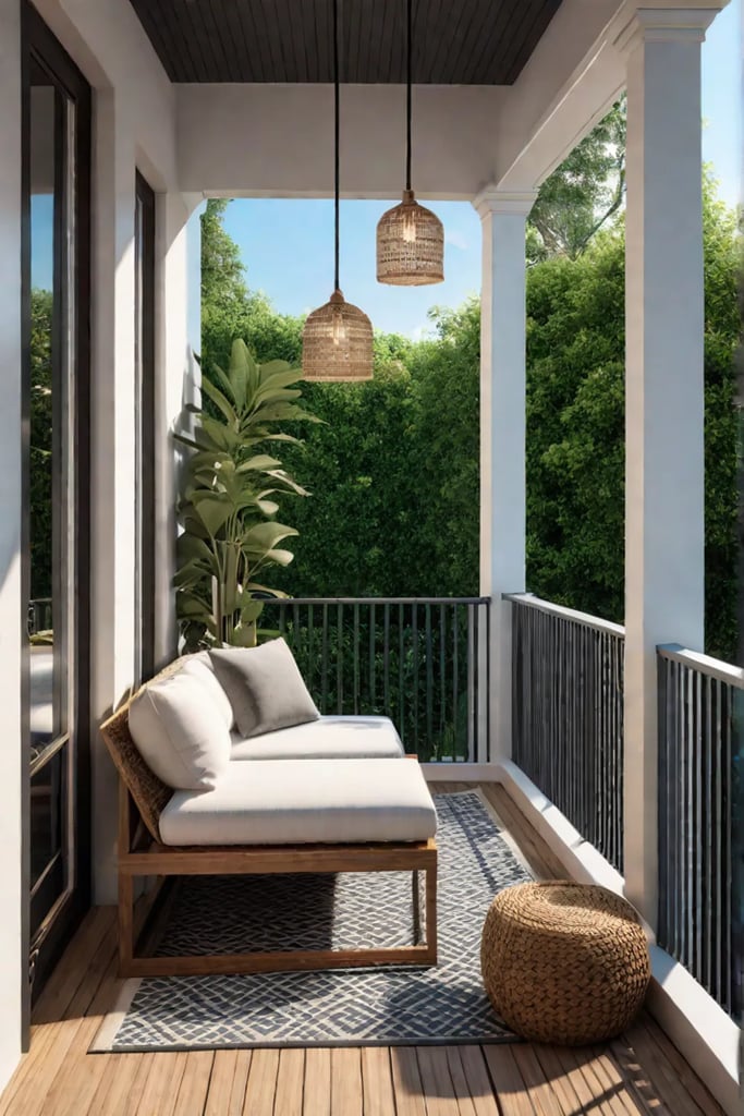 Creating ambiance on a small porch