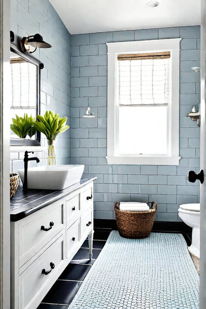 DIY bathroom vanity made from a repurposed dresser