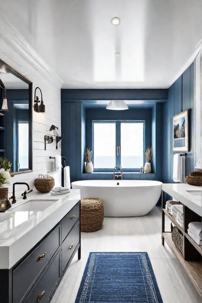 Durable surfaces ample storage nautical theme