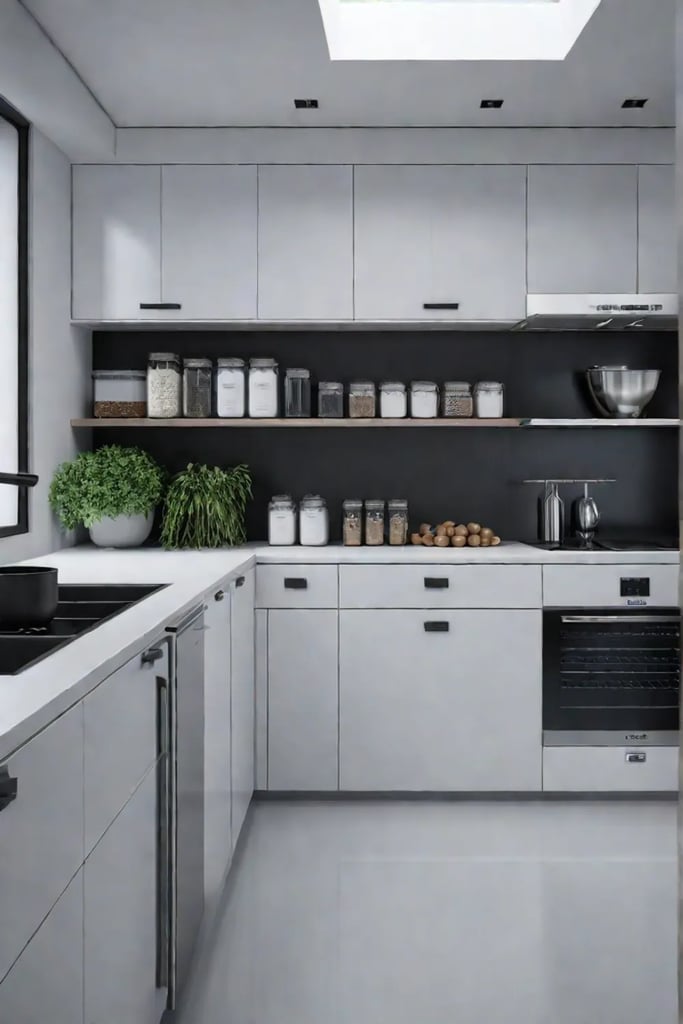 Efficient kitchen labeled containers