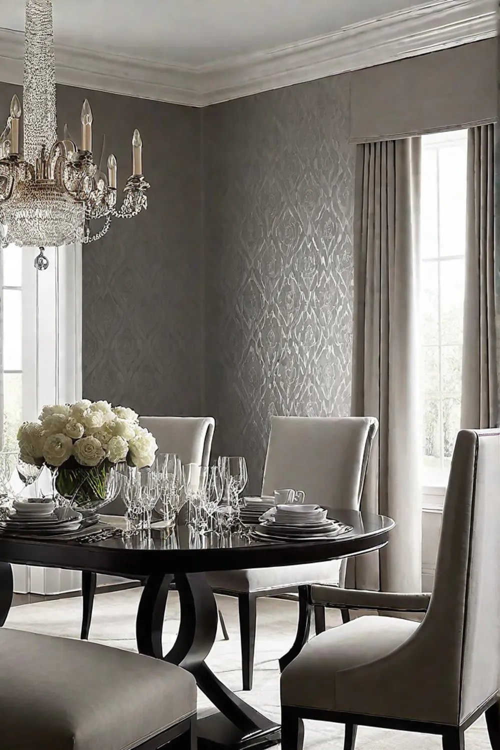 Exploring Wallpaper Textures & Finishes for Your Dining Room - Remodel Gang