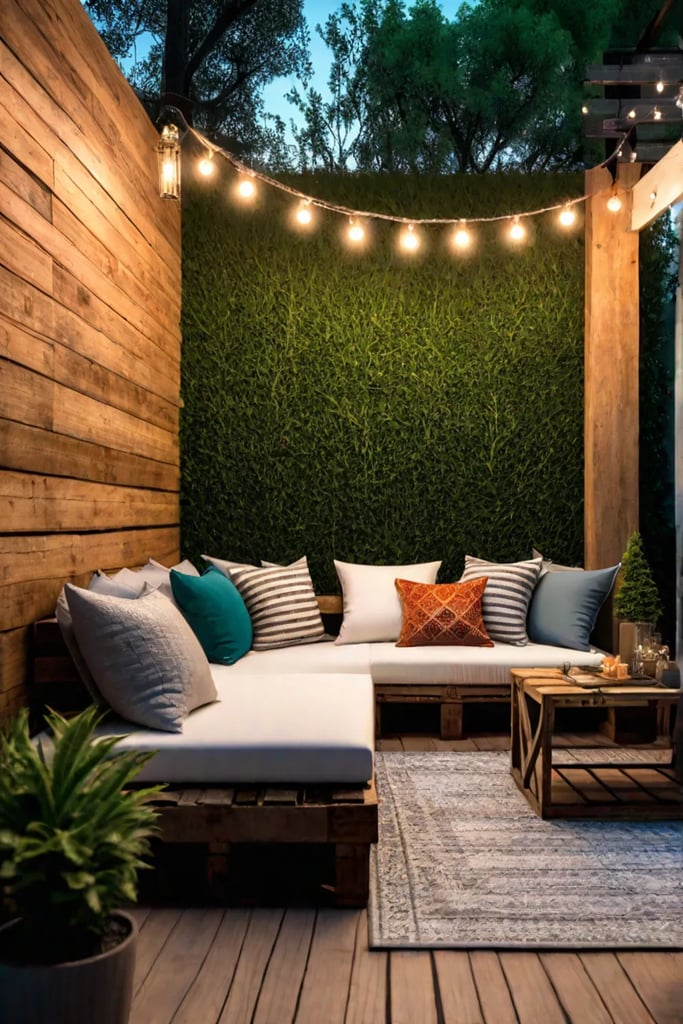 Enchanting backyard lighting