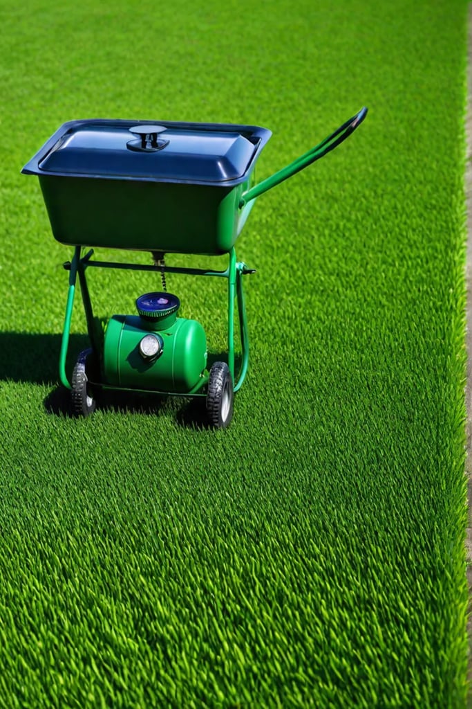 Fertilizer granules dissolving into the soil