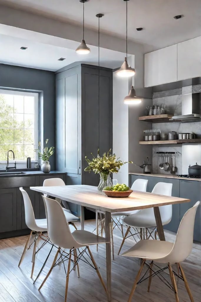 Kitchen wall decor ideas with mirrors