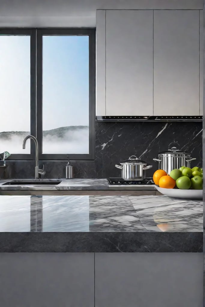 Marble countertops timeless elegance