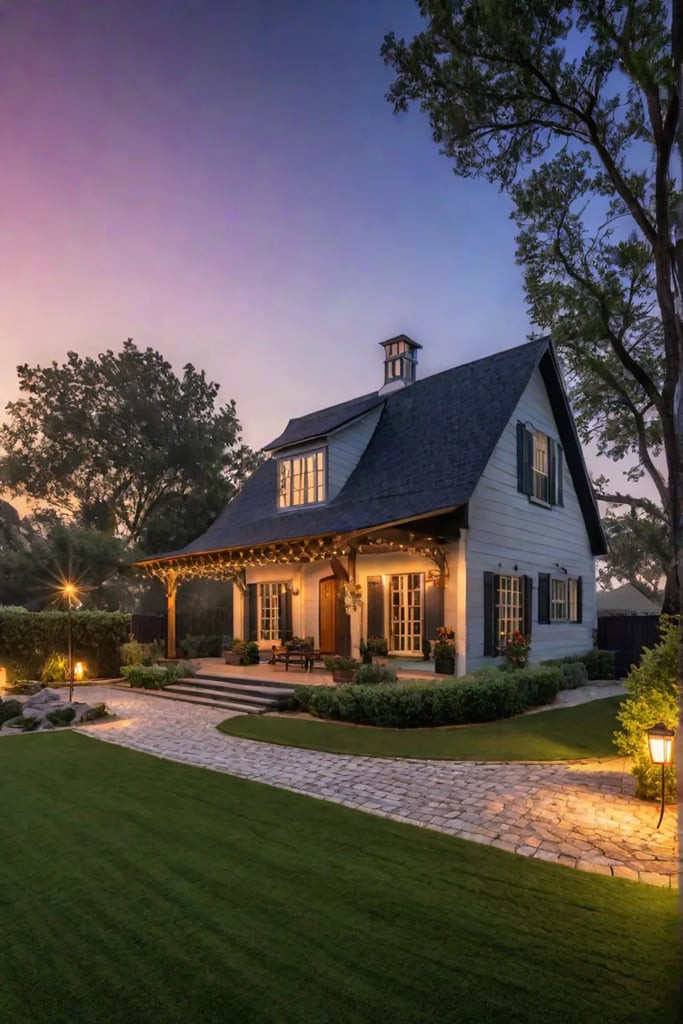 Multilayered backyard lighting