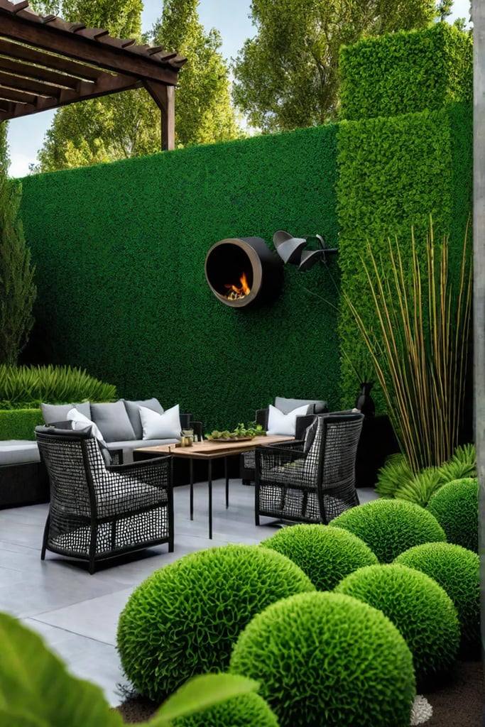 Native plants for natural privacy screen