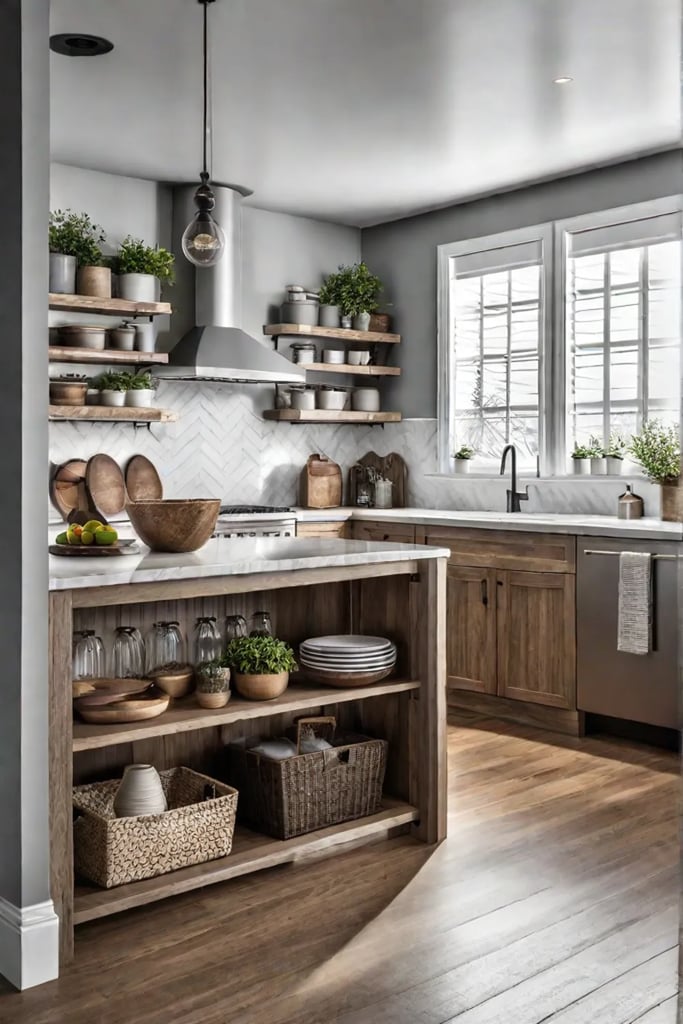 Organized and functional farmhouse kitchen