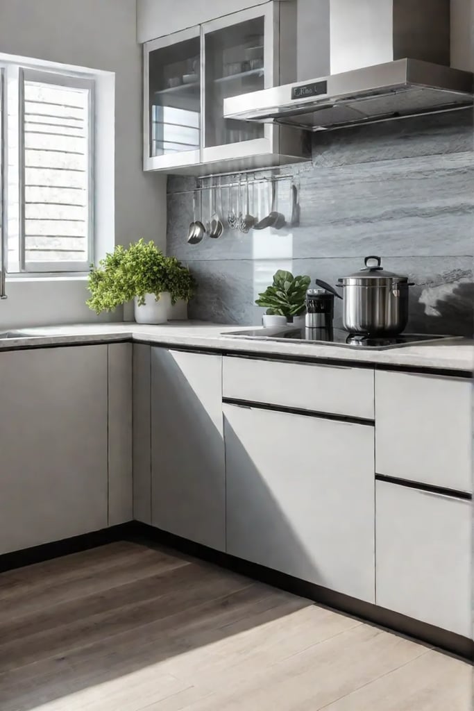 Small kitchen with a warm and inviting atmosphere