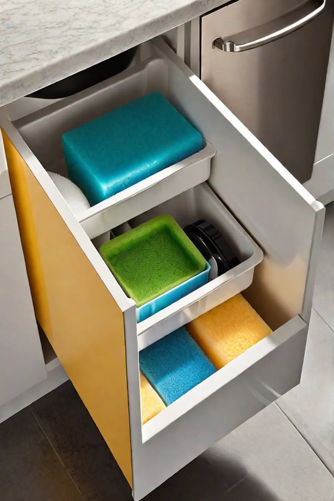 Spacesaving solutions undersink area