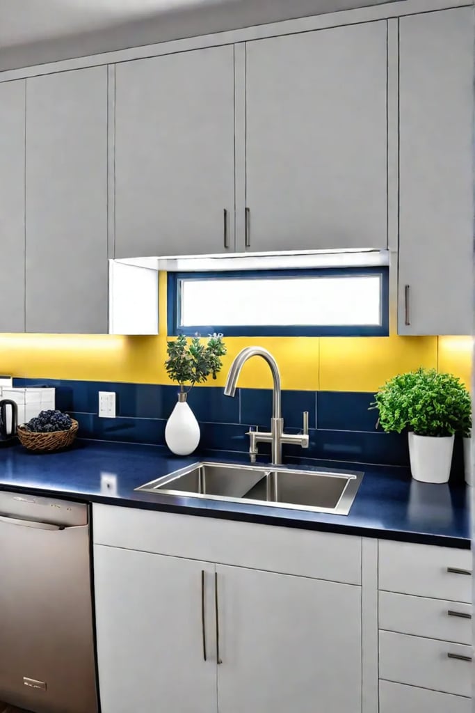 TwoTone Cabinets in Modern Kitchen