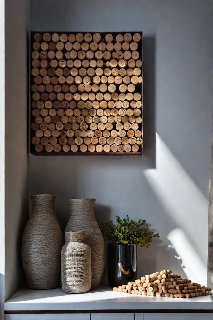 Upcycled kitchen wall art