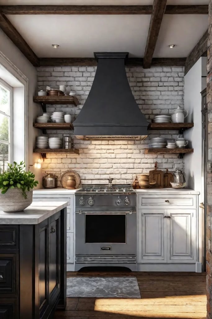 cottage kitchen vintage hardware