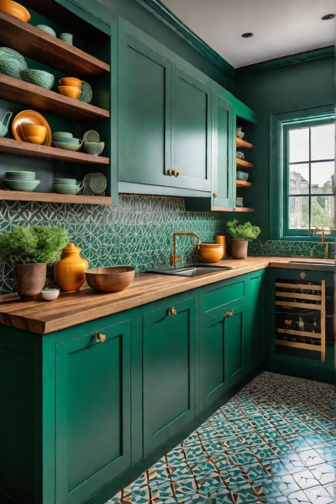 eclectic kitchen brass knobs