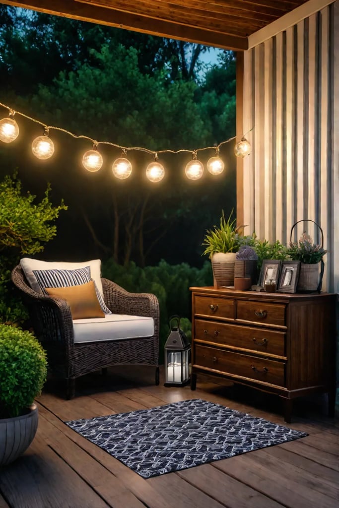 festive porch lighting