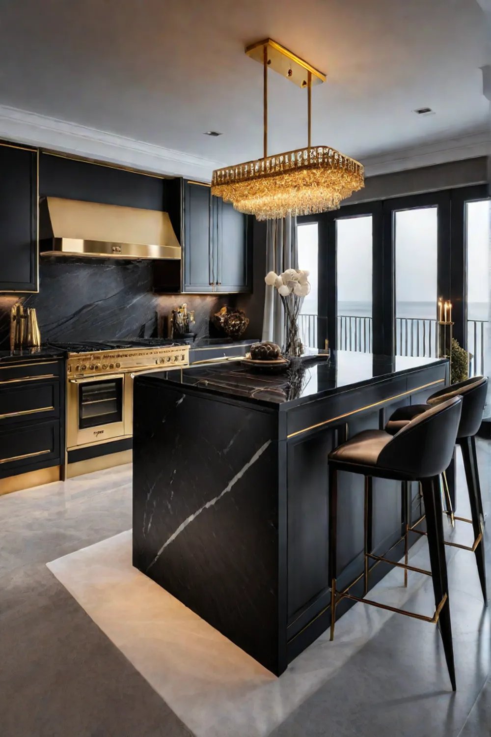 leather kitchen cabinets