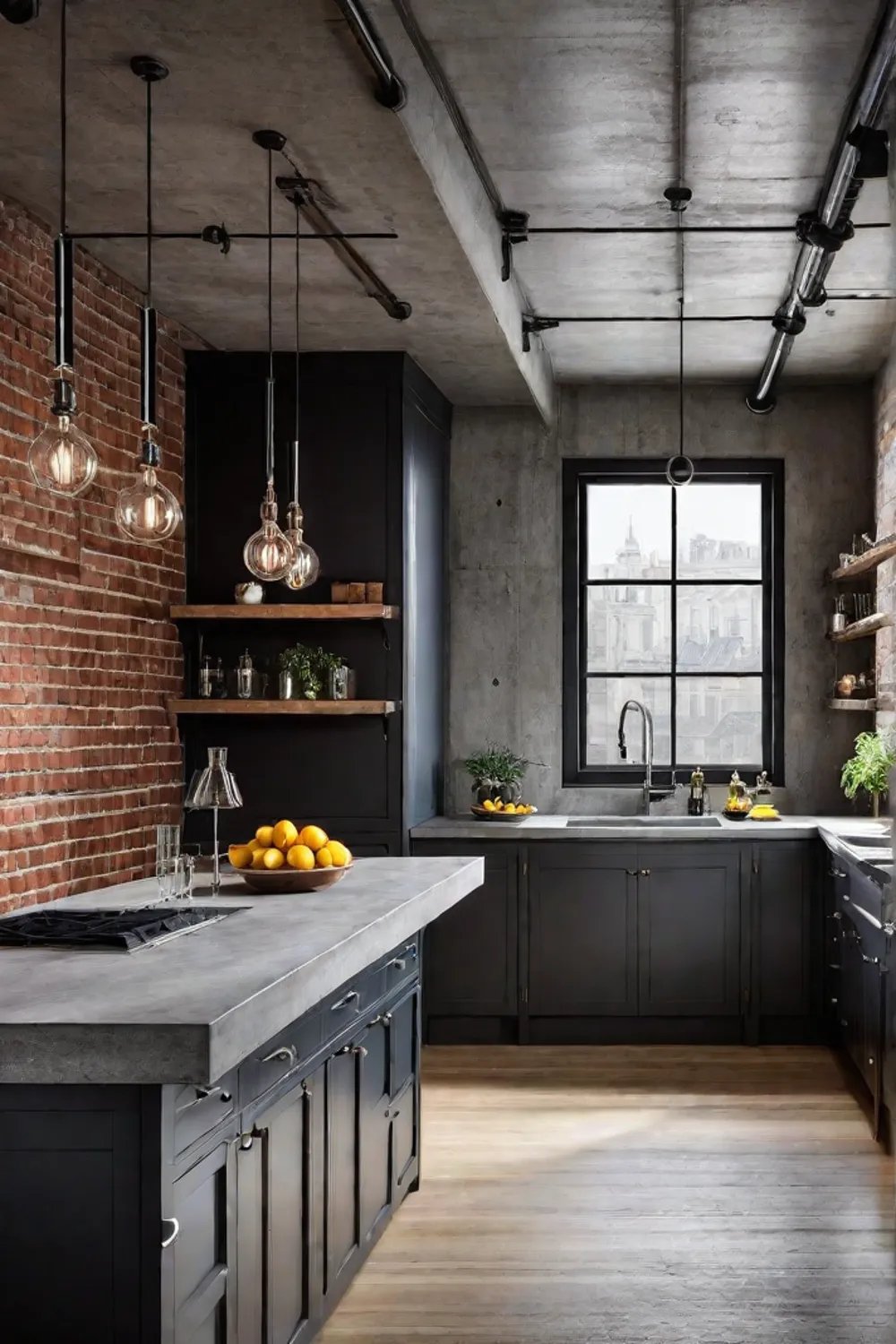 modern industrial kitchen