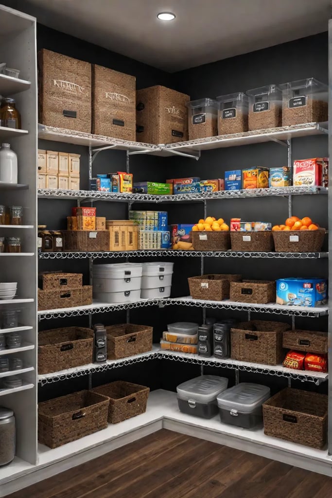 organized pantry baking supplies everyday essentials