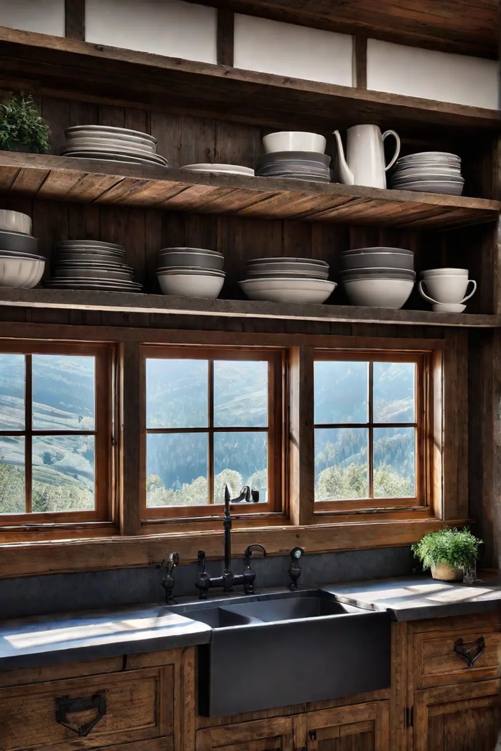 reclaimed wood cabinets