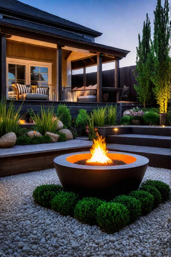 Budgetfriendly fire pit in a small backyard