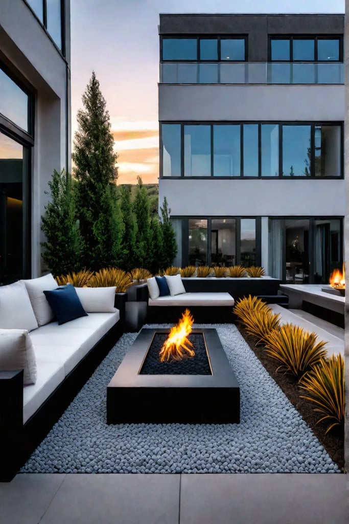 Contemporary fire pit design