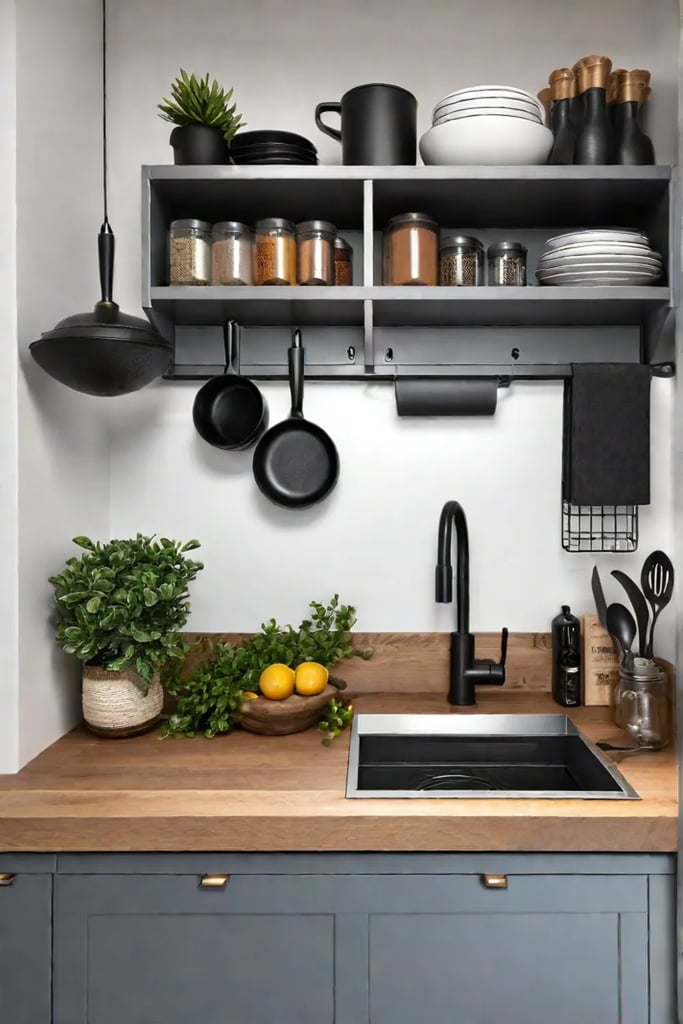 Cottage kitchen storage ideas for small spaces