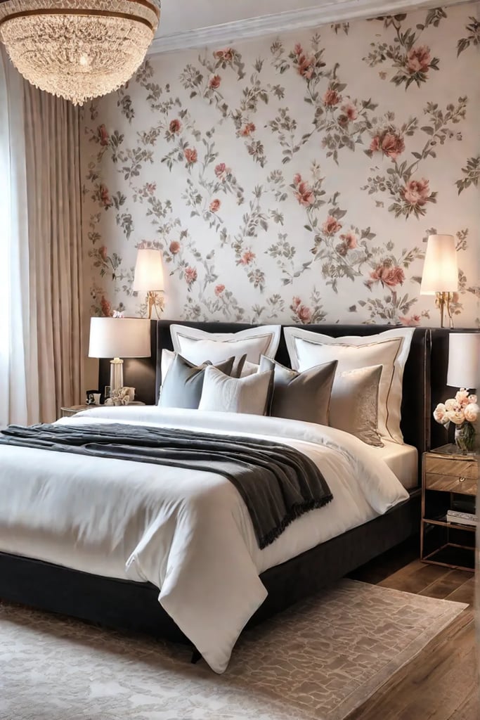 Cozy bedroom with warm and inviting lighting